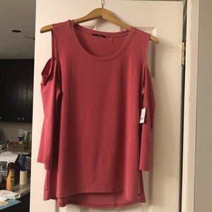 NWT Tahari Sz Large Cold Shoulder Top